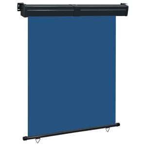 vidaXL Balkon-Seitenmarkise 145x250 cm Blau