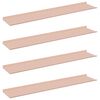 vidaXL Schwebendes Regal 4 pcs Rosa 100 x 18 x 2,5 cm Stahl