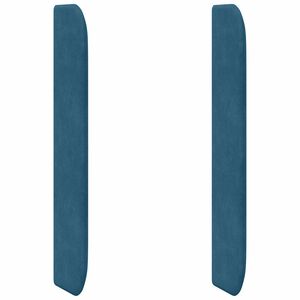 vidaXL Kopfteil Ohr Blau 80 x 16 x 4 cm Samt