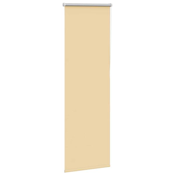 vidaXL Verdunkelungsrollo Beige 45x130cm Stoffbreite 40,7 cm Polyester