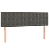 vidaXL Kopfteile Dunkelgrau 144x5x78/88 cm Samt