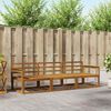 vidaXL Outdoor-Sofagarnitur 3 pcs Natur Massivholz Akazie