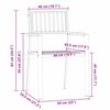vidaXL Gartenstuhl 4 pcs Braun 56 x 54,5 x 87 cm Massivholz Akazie