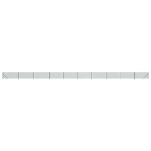 vidaXL Maschendrahtzaun mit Bodenflansch Gr&uuml;n 0,8x25 m