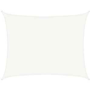 vidaXL Sonnensegel 160 g/m&sup2; Wei&szlig; 6x8 m HDPE
