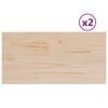 vidaXL Tischplatten 2 Stk. 80x40x2,5 cm Rechteckig Massivholz Kiefer