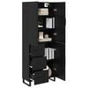 vidaXL Highboard 2 pcs Schwarz Eichen-Optik 69,5 x 34 x 180 cm