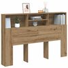 vidaXL Kopfteil mit Stauraum Artisan-Eiche 160x19x103,5 cm