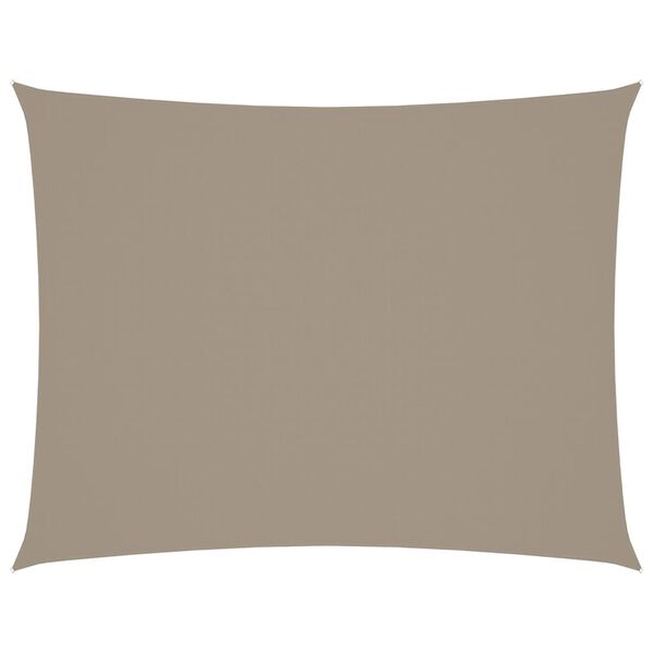 vidaXL Sonnensegel Oxford-Gewebe Rechteckig 5x7 m Taupe