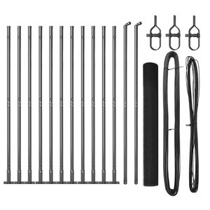 vidaXL Zaunpfosten Grau