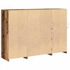 vidaXL LED-Sideboard Altholz 142,5 x 37 x 100 cm Holzwerkstoff