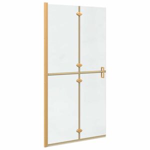 vidaXL Walk-in Duschwand Gold 100 x 6.5 x 190 cm Energiesparendes Glas