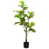 vidaXL Ficusbaum Künstlich 30 Blätter 125 cm Grün