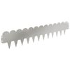vidaXL Raseneinfassung 30 Stk. 103 x 20 cm Stahl Silber