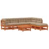 vidaXL Garten-Lounge-Set 7 Stk. Wachsbraun Massives Kiefernholz
