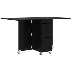 vidaXL Esstisch 140 x 80 x 77 cm Holzwerkstoff Schwarze Eiche