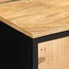vidaXL Nachttisch Braun und Schwarz 40 x 35 x 50 cm Massivholz Mango