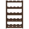 vidaXL Weinregal für 20 Flaschen Braun Massivholz Kiefer