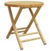 vidaXL Gartentisch Klappbar &Oslash;45x45 cm Bambus