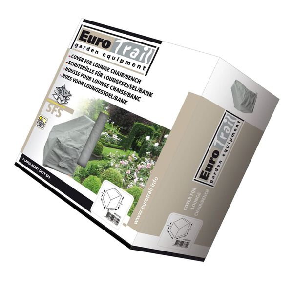 Eurotrail Schutzh&uuml;lle f&uuml;r Loungesessel 75x78x115/67 cm Grau