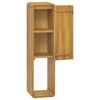 vidaXL Wand-Badschrank 25x25x100 cm Massivholz Teak