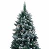 vidaXL Künstlicher Weihnachtsbaum mit 300 LEDs mit Ständer Grün 180 cm