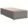 vidaXL Boxspringbett mit Matratze Taupe 90x200 cm Stoff