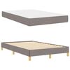 vidaXL Boxspringbett Taupe 120 x 200 cm Stoff
