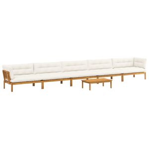 vidaXL 6 St&uuml;ck Garten Pallet Sofa Einheiten Massivholz Akazie Natur