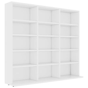 vidaXL CD-Regal Wei&szlig; 100x23x89,5 cm Holzwerkstoff
