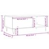 vidaXL Couchtisch Grau Sonoma 90x50x36,5 cm Holzwerkstoff