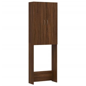 vidaXL Waschmaschinenschrank Braun Eiche 64x25,5x190 cm