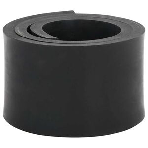 vidaXL Gummileiste f&uuml;r Schneepflug Schwarz 120x8x1 cm