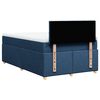 vidaXL Boxspringbett mit Matratze Blau 120x200 cm Stoff