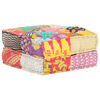 vidaXL Pouf 60x70x36 cm Patchwork Stoff