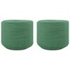vidaXL Baumwollzwirn 2 Stk. 2 mm 100 m Gr&uuml;n 100% Baumwolle
