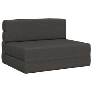 vidaXL Klappsofa Bett Dunkelgrau 70 x 80 x 60 cm Stoff