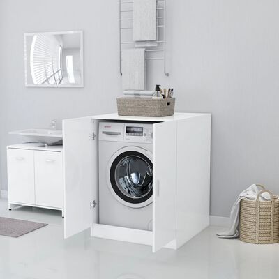 vidaXL Waschmaschinenschrank Weiß