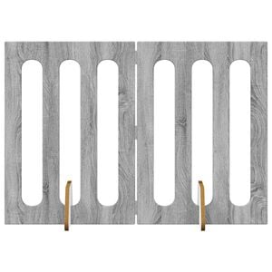 vidaXL Faltbarer Haustierzaun 2 stk. Sonoma-Grau 100,5 x 38 x 70 cm