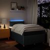 vidaXL Boxspringbett mit Matratze Blau 120x190 cm Stoff