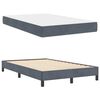 vidaXL Boxspringbett mit Matratze Dunkelgrau 120 x 220 cm Stoff