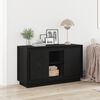 vidaXL Sideboard Schwarz Eichen-Optik 102 x 35 x 60 cm Holzwerkstoff
