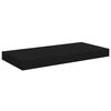 vidaXL Schweberegale 2 Stk. Schwarz 50x23x3,8 cm MDF