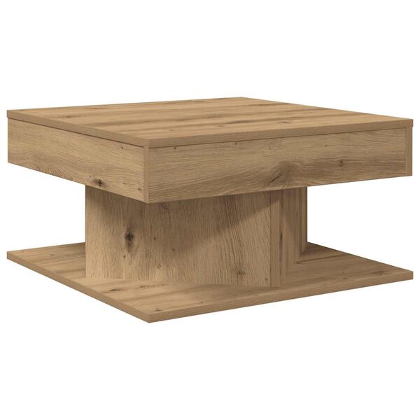 vidaXL Couchtisch Artisan-Eiche 55x55x30 cm Holzwerkstoff