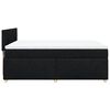 vidaXL Boxspringbett mit Matratze Schwarz 160x200 cm Stoff