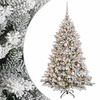 vidaXL K&uuml;nstlicher Weihnachtsbaum mit Weihnachtskugel 150 cm 150 LEDs