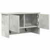 vidaXL Wandmontierter nachttisch mit Regal Beton Grau 50 x 20 x 30 cm