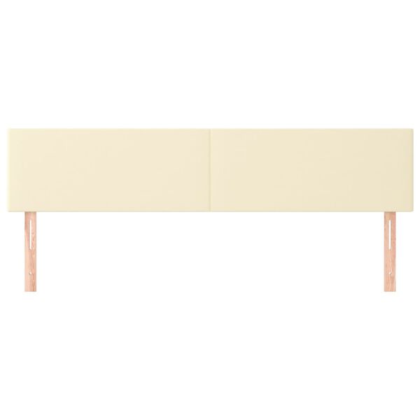 vidaXL Kopfteile Creme 180x5x78/88 cm Kunstleder