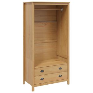 vidaXL Kleiderschrank mit Schubladen Hill Honigbraun 84 x 50 x 170 cm