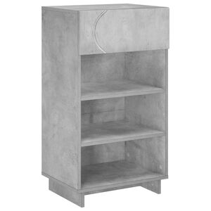 vidaXL Schuhschrank 48 x 38 x 87,5 cm Holzwerkstoff Betongrau